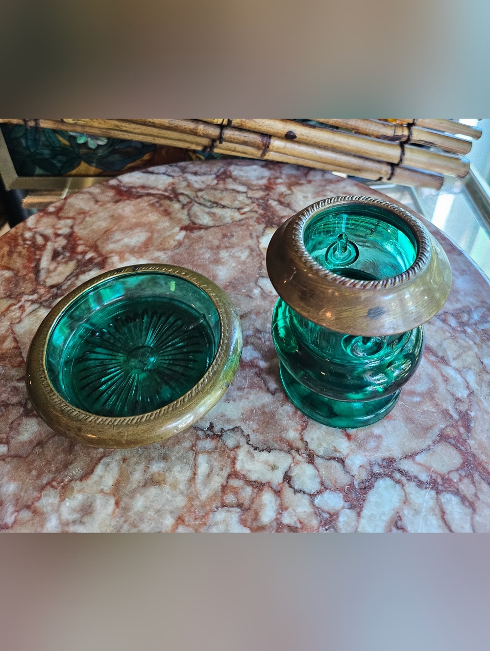 Laben Brass Toothpick Holder & Ashtray